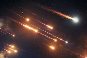 Night-time missile launches in Iran representing geopolitical tensions affecting UK mortgage rates and financial markets.